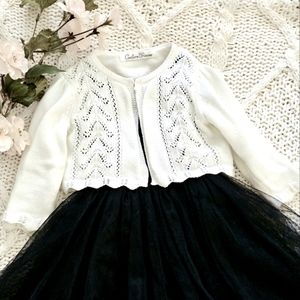 Dainty Baby Girl Pointelle Cardigan Sweater